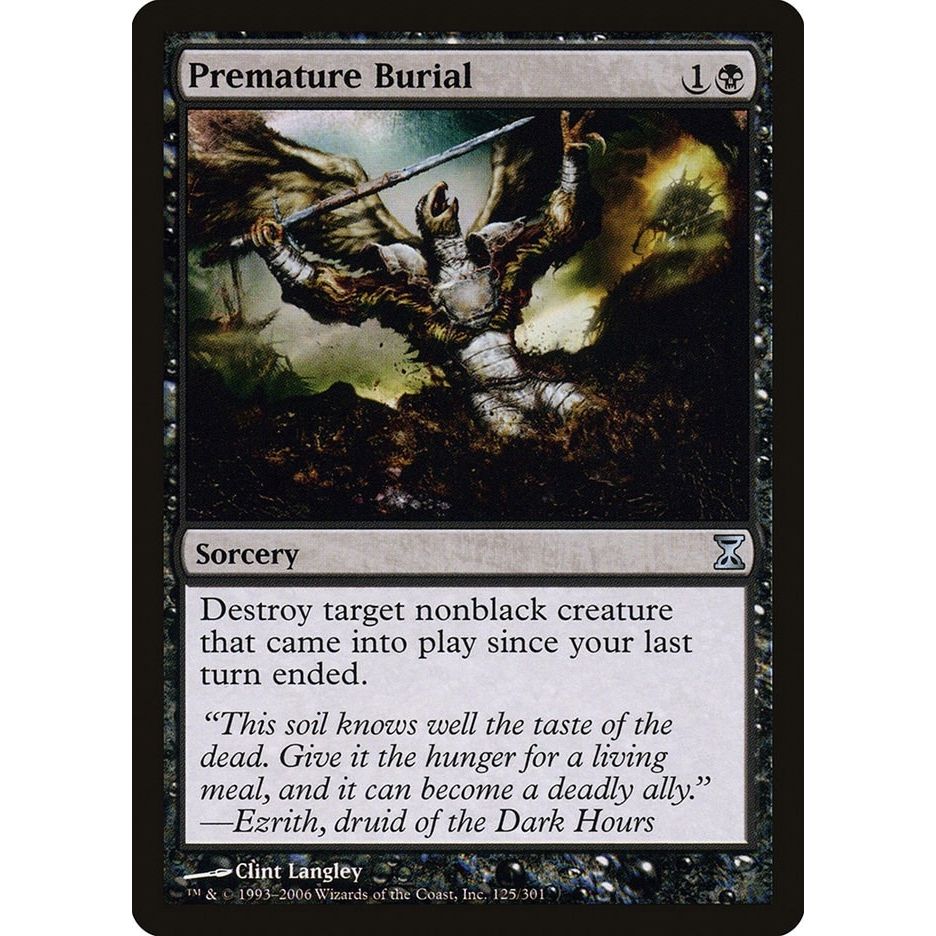 Image for Premature Burial (125) (TSP) - Magic: The Gathering