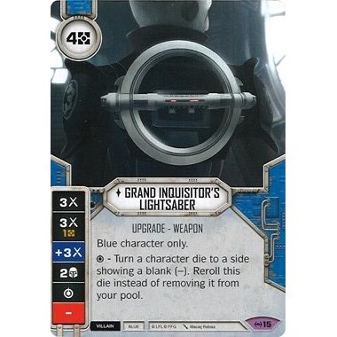 Image for Grand Inquisitor's Lightsaber (Card Only) (15) (EaW) - Star Wars: Destiny
