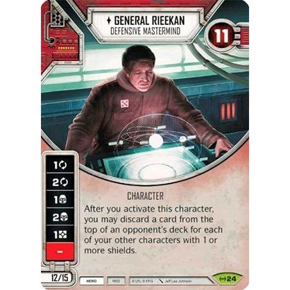 Image for General Rieekan - Defensive Mastermind (Card Only) (24) (EaW) - Star Wars: Destiny