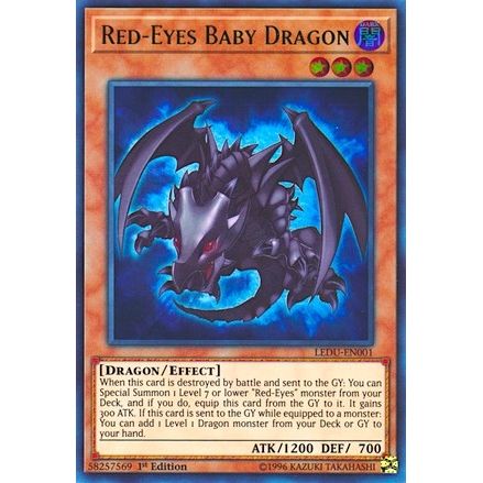 Image for Red-Eyes Baby Dragon (LEDU-EN001) (LEDU) - YuGiOh