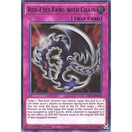 Image for Red-Eyes Fang with Chain (LEDU-EN004) (LEDU) - YuGiOh
