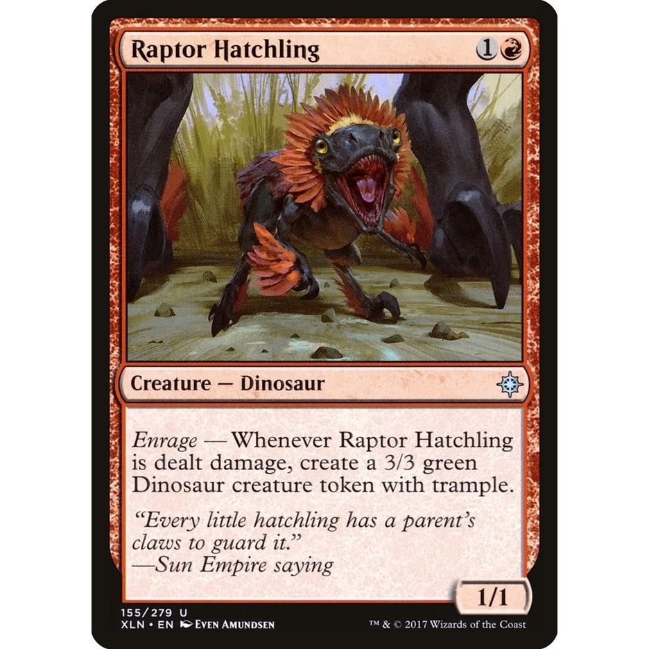 Image for Raptor Hatchling (155) (XLN) - Magic: The Gathering