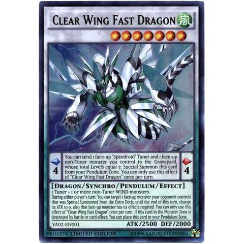 Image for Clear Wing Fast Dragon (YA02-EN001) (YA01) - YuGiOh
