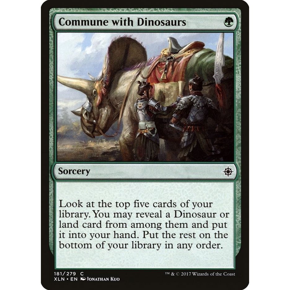 Image for Commune with Dinosaurs (181) (XLN) - Magic: The Gathering