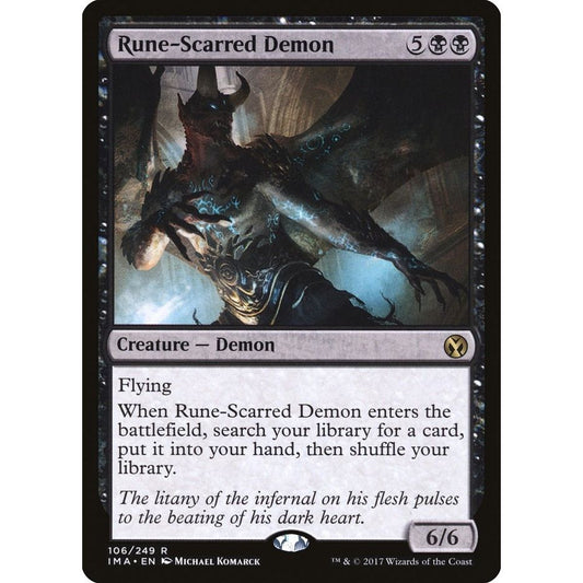 Image for Rune-Scarred Demon (106) (IMA) - Magic: The Gathering