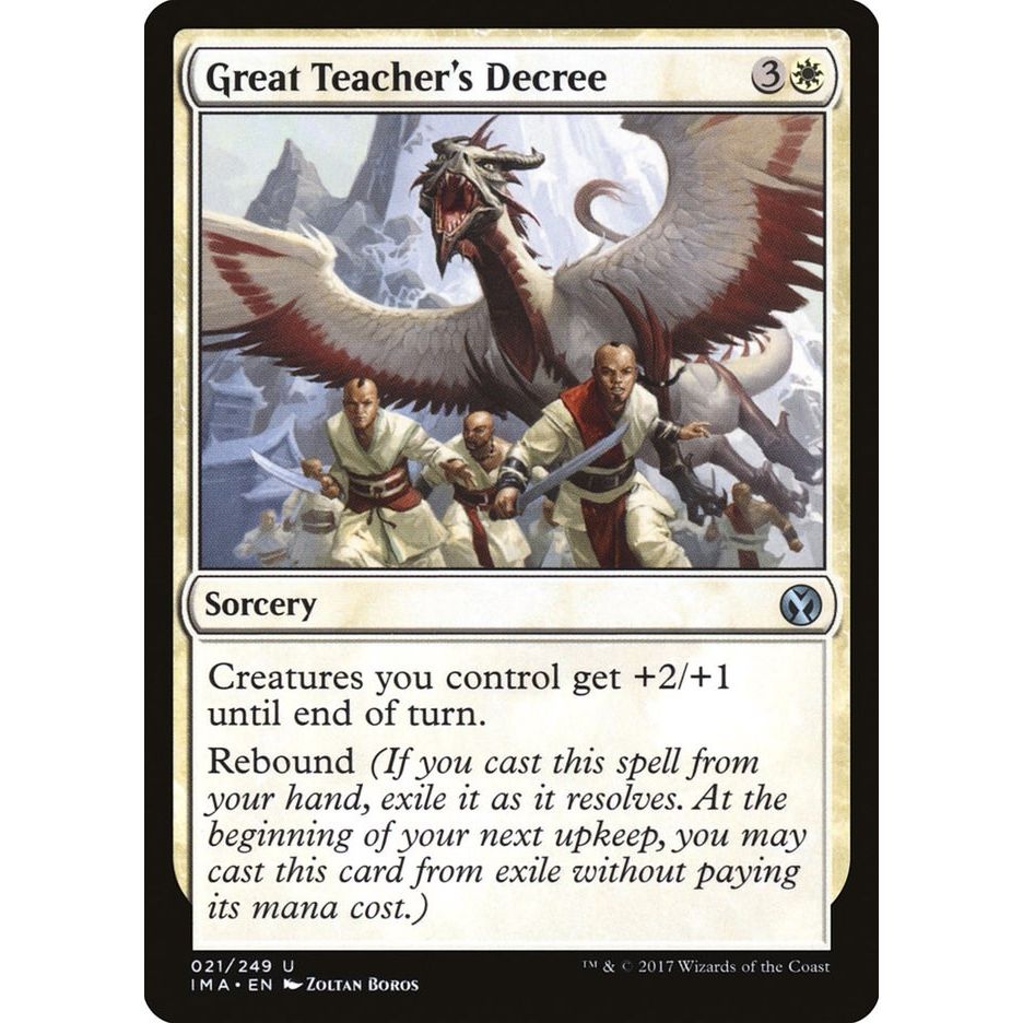 Image for Great Teacher's Decree (21) (IMA) - Magic: The Gathering