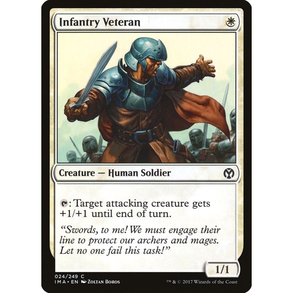 Image for Infantry Veteran (24) (IMA) - Magic: The Gathering