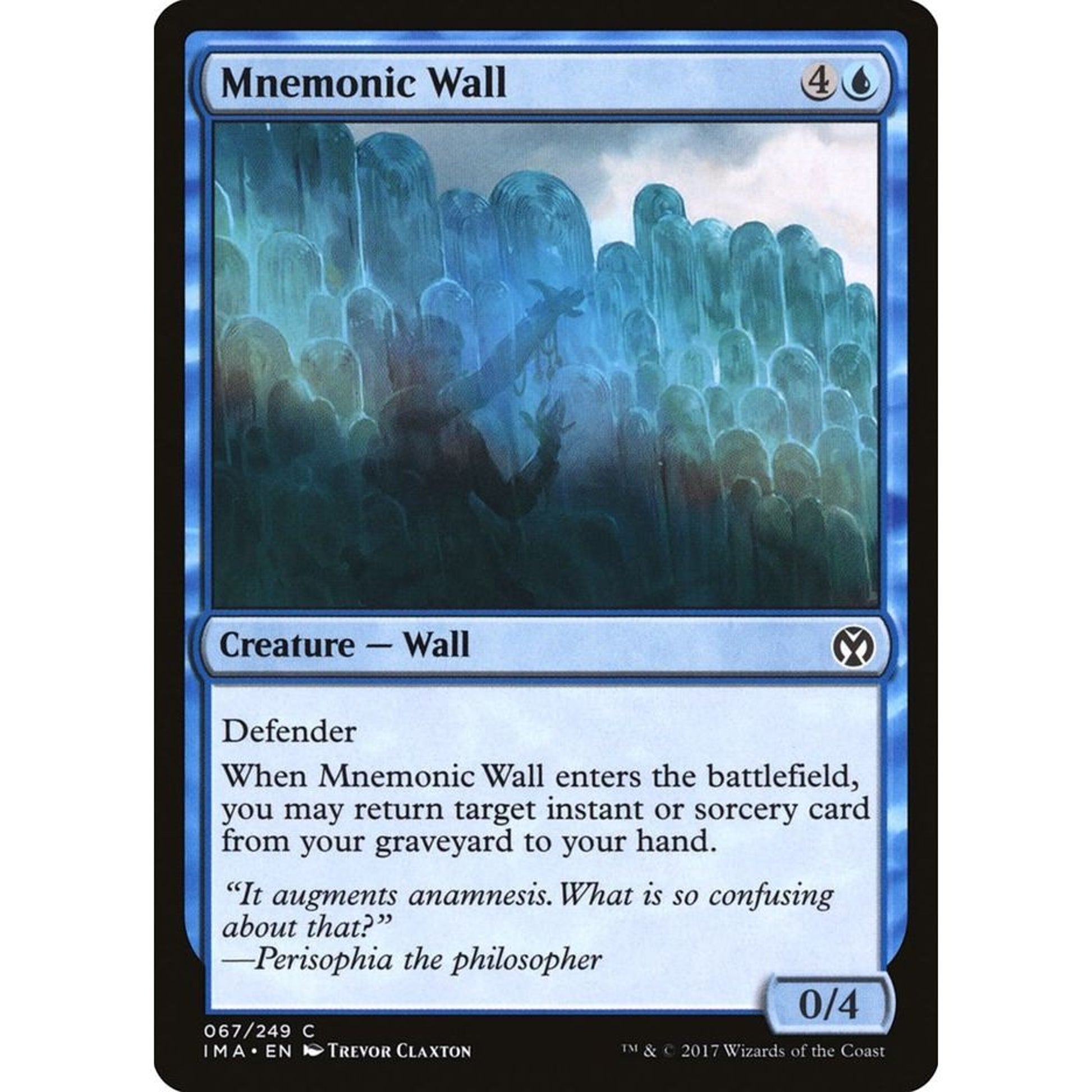 Image for Mnemonic Wall (67) (IMA) - Magic: The Gathering