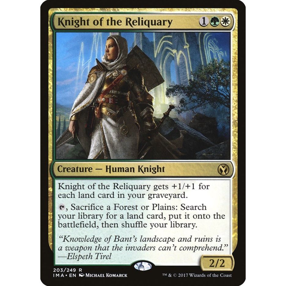Image for Knight of the Reliquary (203) (IMA) - Magic: The Gathering