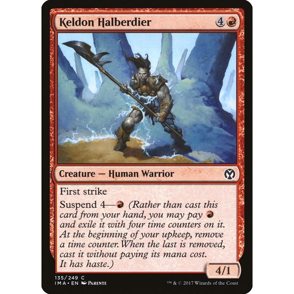 Image for Keldon Halberdier (135) (IMA) - Magic: The Gathering