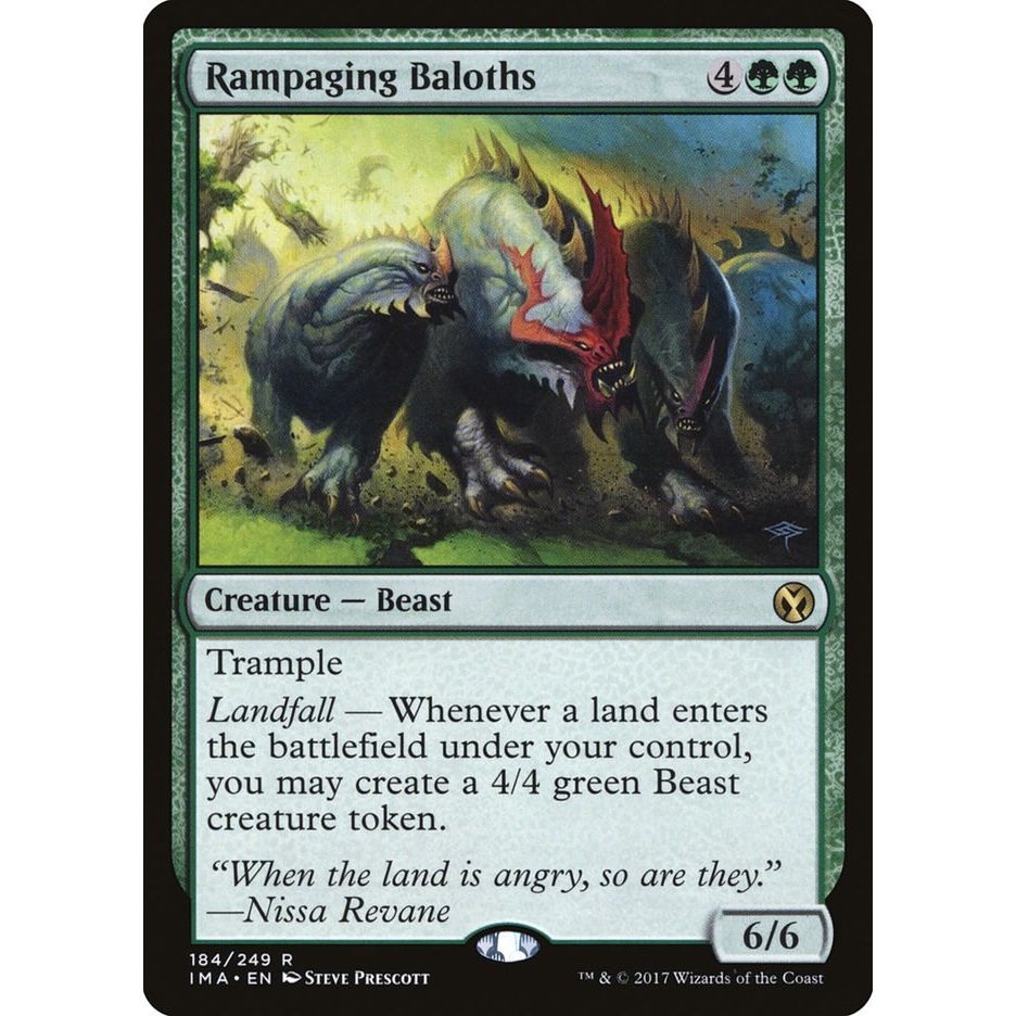 Image for Rampaging Baloths (184) (IMA) - Magic: The Gathering