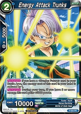 Image for Energy Attack Trunks (Non-Foil Version) (P-004) (PR) - Dragon Ball Super: Masters