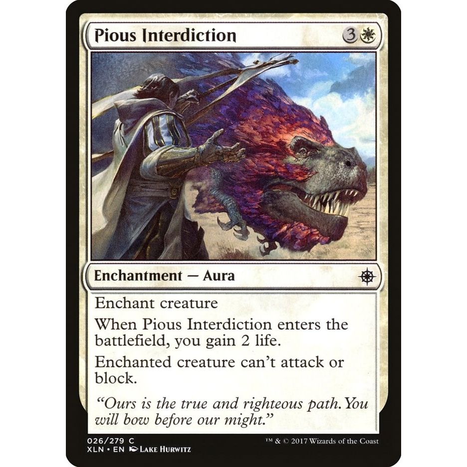 Image for Pious Interdiction (26) (XLN) - Magic: The Gathering
