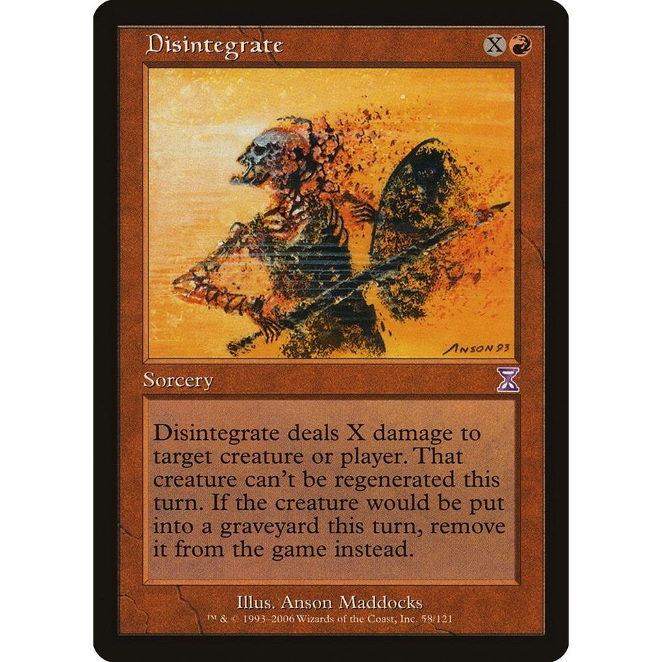 Image for Disintegrate (58) (TSB) - Magic: The Gathering