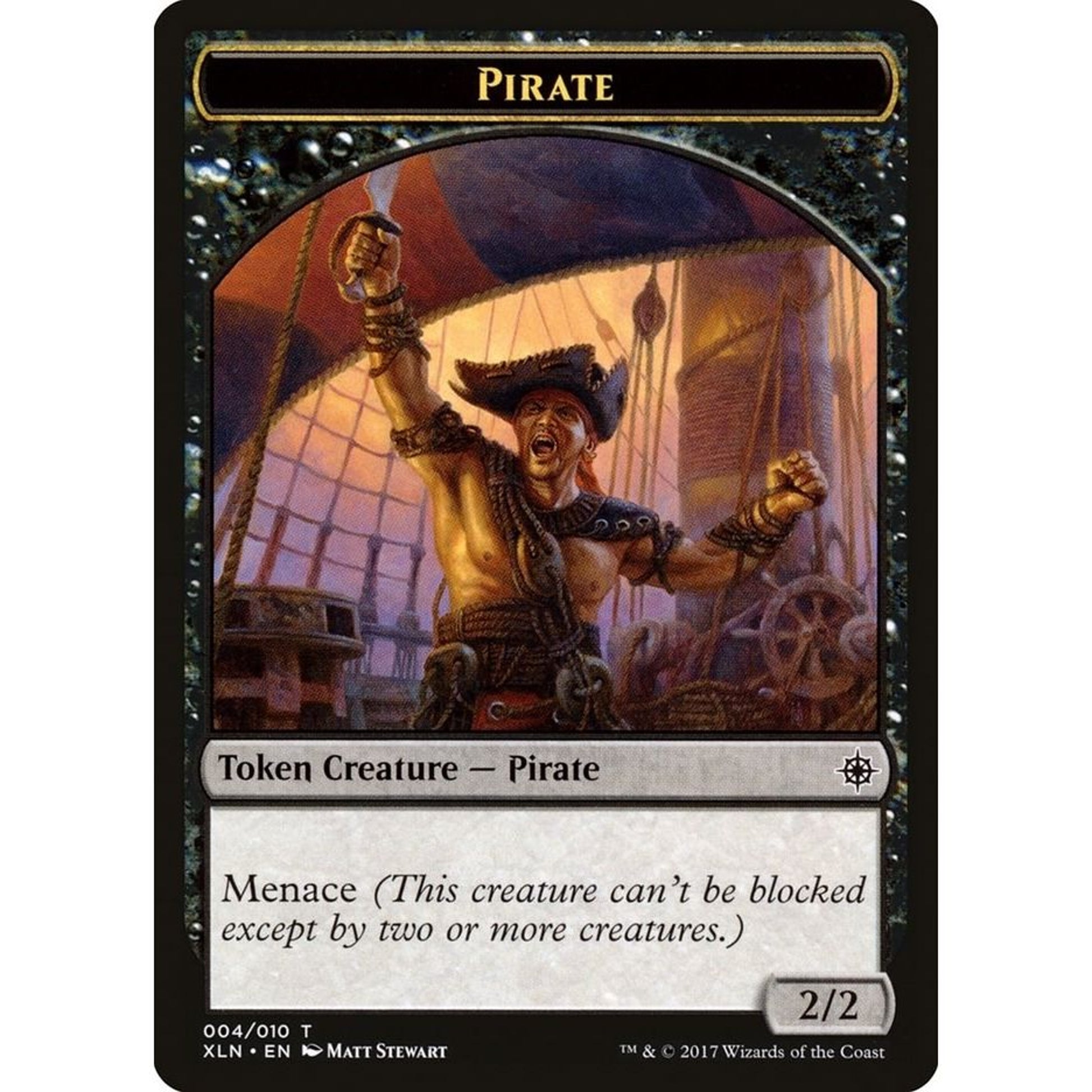 Image for Pirate Token (4) (XLN) - Magic: The Gathering