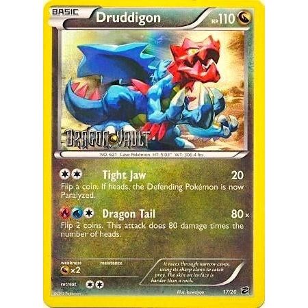 Image for Druddigon - 17/20 (Dragon Vault) (017/020) (BLE) - Pokemon