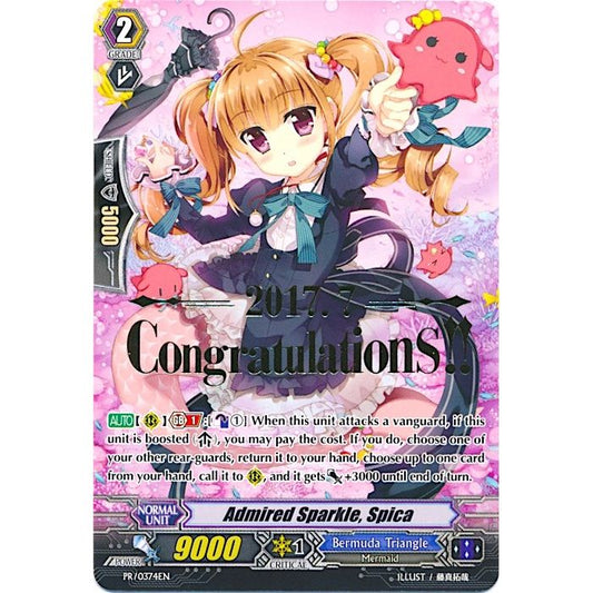Image for Admired Sparkle, Spica (Hot Stamped) (PR/0374EN) (PR) - Cardfight Vanguard