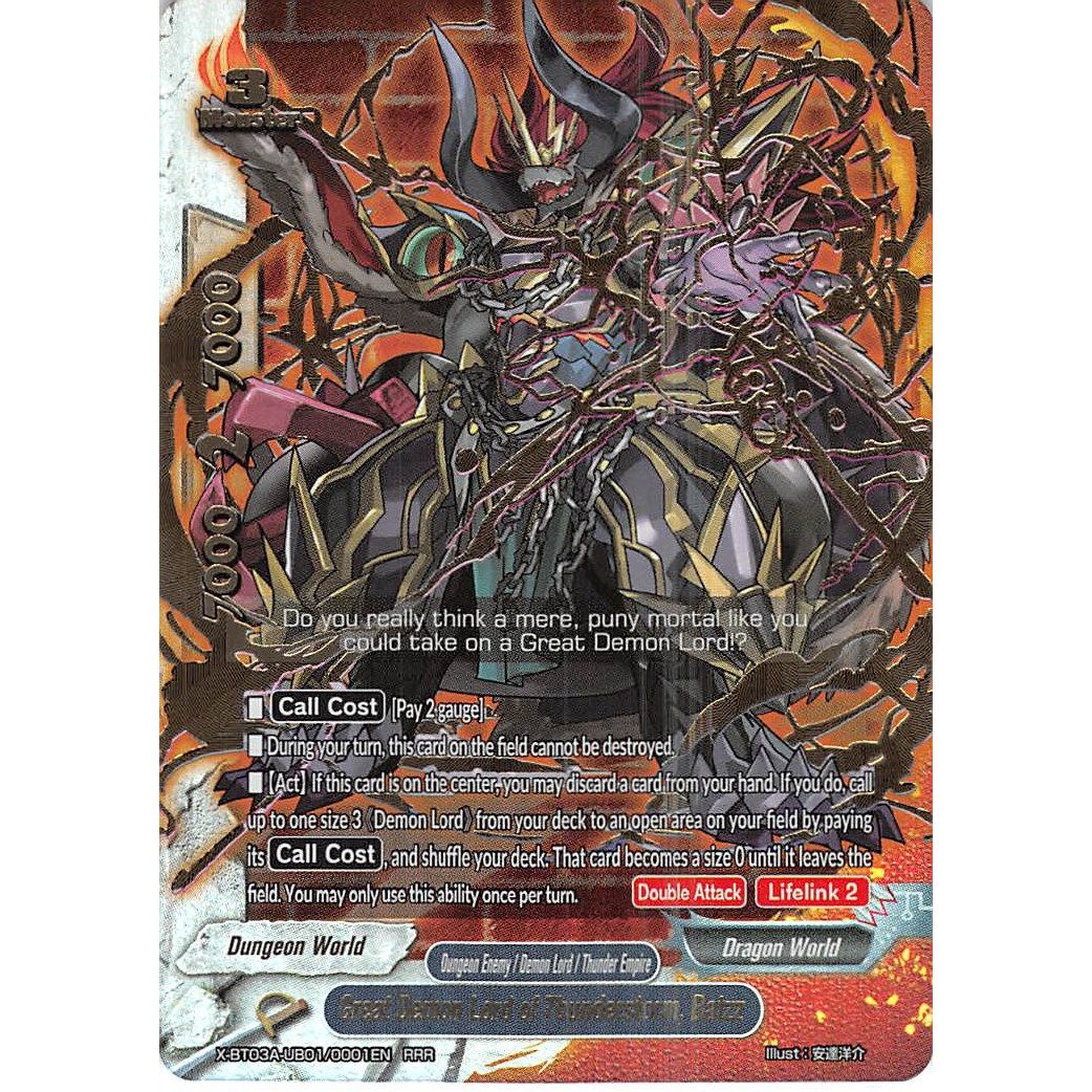 Image for Great Demon Lord of Thunderstorm, Batzz (X-BT03A-UB01/0001EN) (X-BT03A) - Future Card BuddyFight