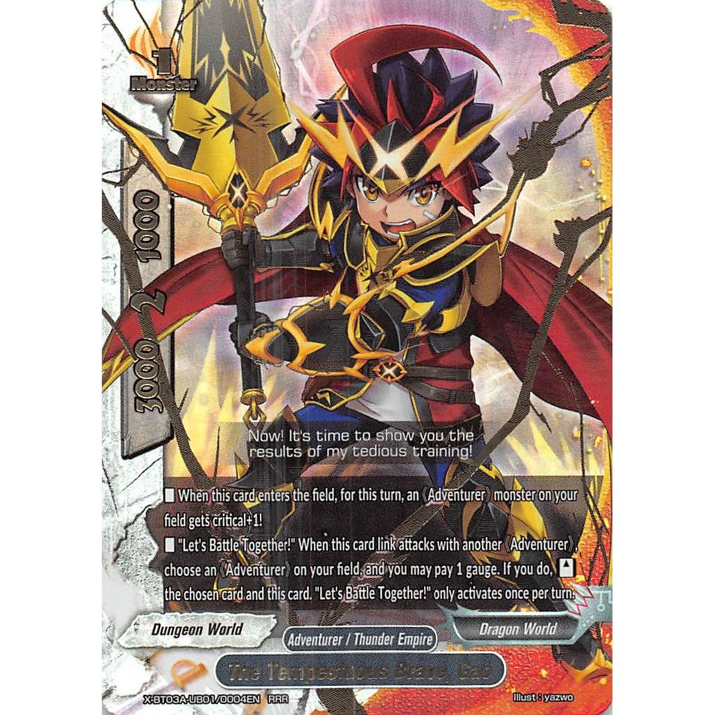 Image for The Tempestuous Brave, Gao (X-BT03A-UB01/0004EN) (X-BT03A) - Future Card BuddyFight
