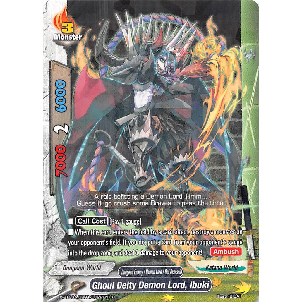 Image for Ghoul Deity Demon Lord, Ibuki (X-BT03A-UB01/0022EN) (X-BT03A) - Future Card BuddyFight