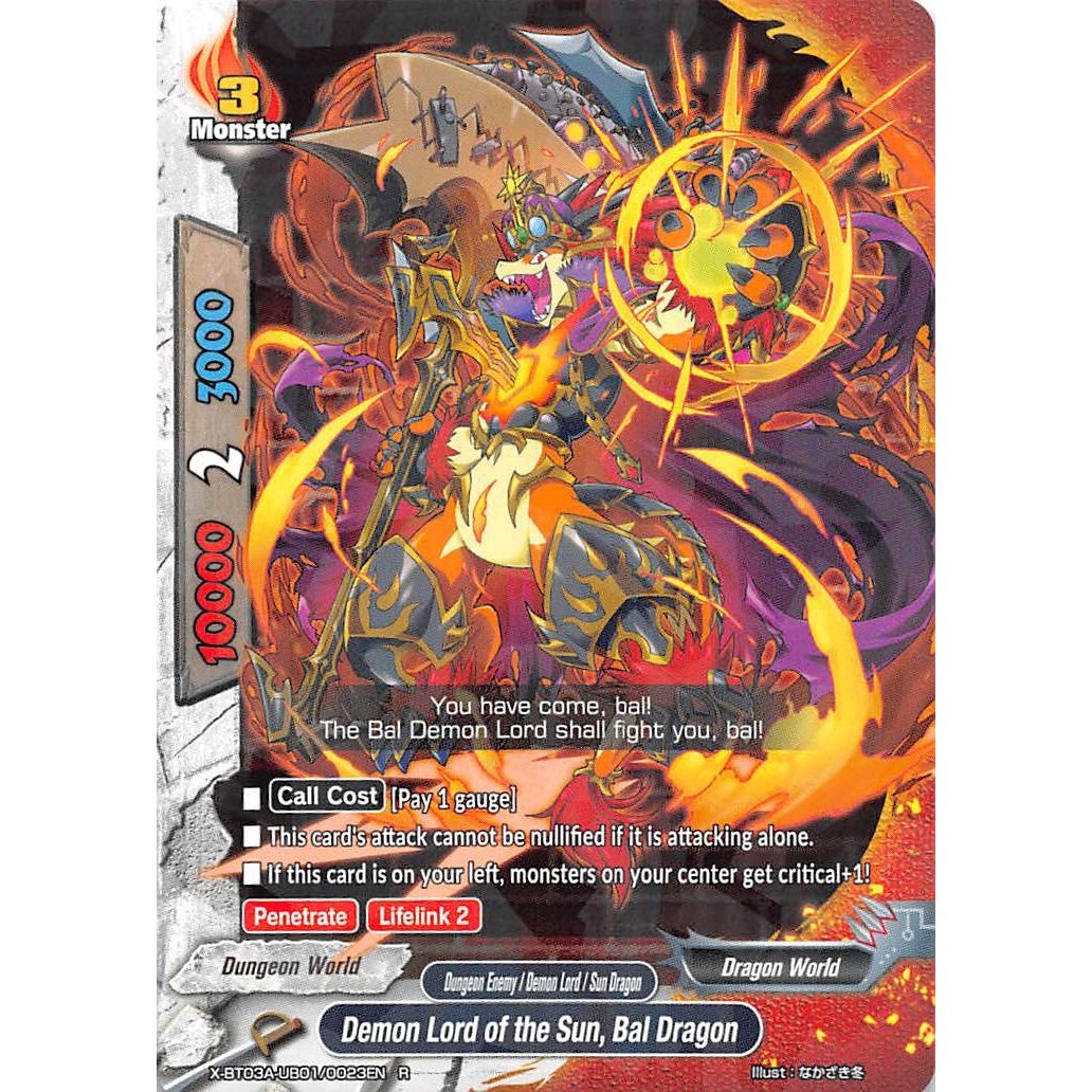 Image for Demon Lord of the Sun, Bal Dragon (X-BT03A-UB01/0023EN) (X-BT03A) - Future Card BuddyFight