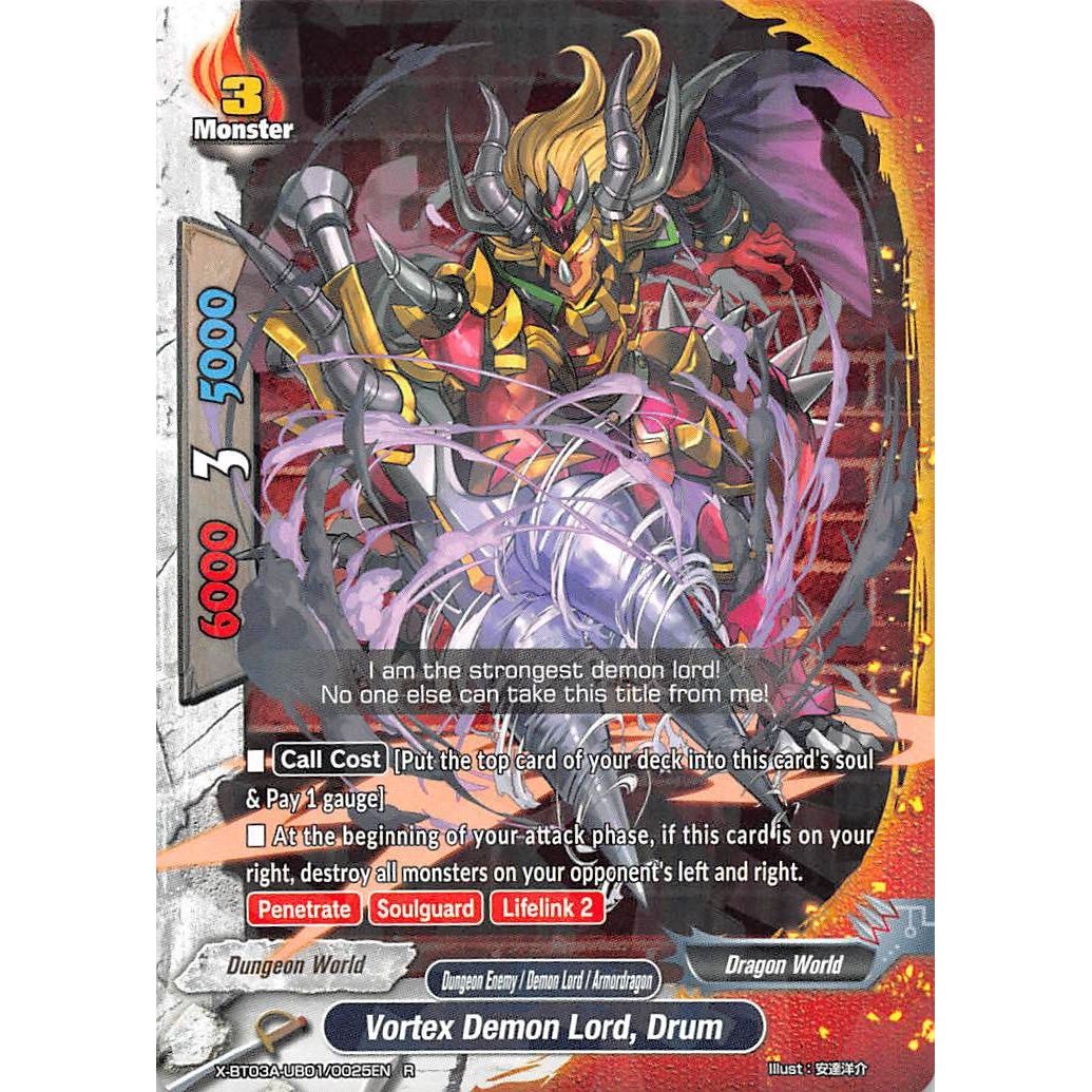 Image for Vortex Demon Lord, Drum (X-BT03A-UB01/0025EN) (X-BT03A) - Future Card BuddyFight