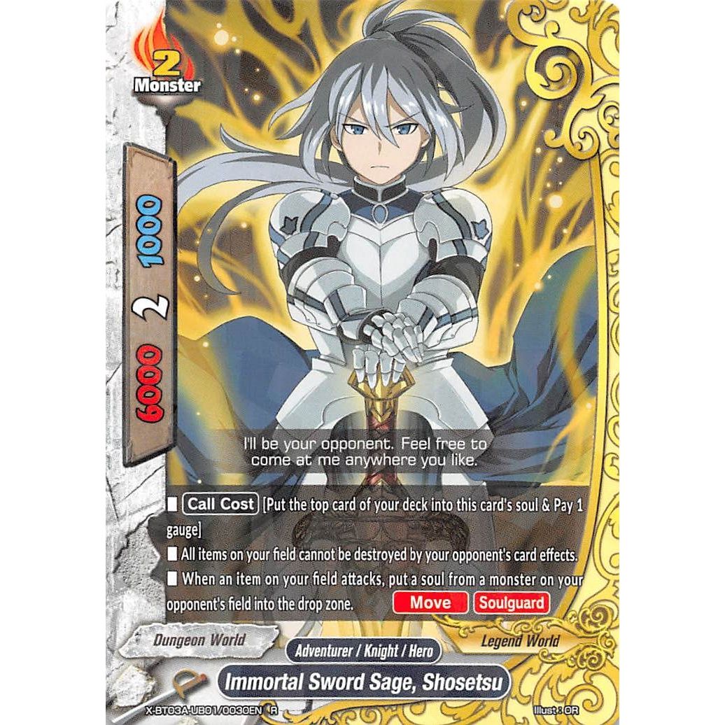 Image for Immortal Sword Sage, Shosetsu (X-BT03A-UB01/0030EN) (X-BT03A) - Future Card BuddyFight