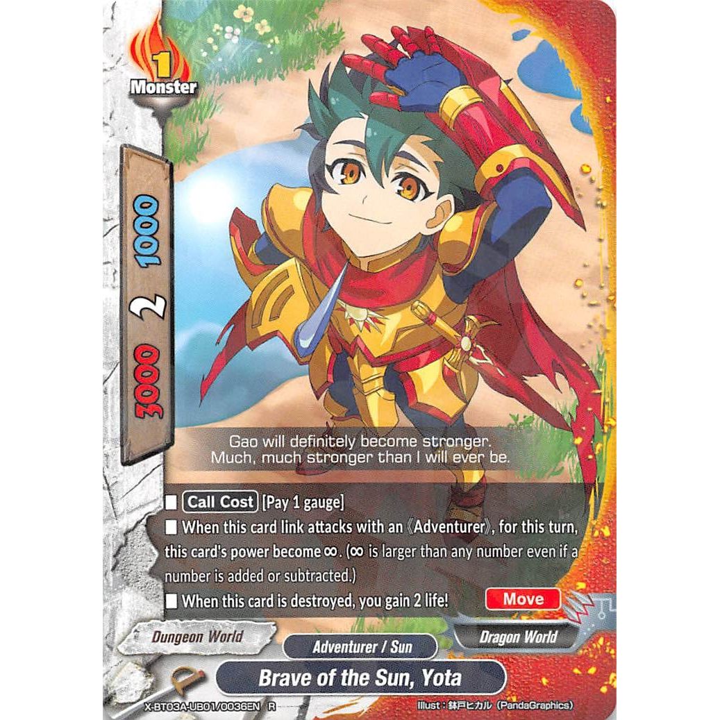 Image for Brave of the Sun, Yota (X-BT03A-UB01/0036EN) (X-BT03A) - Future Card BuddyFight