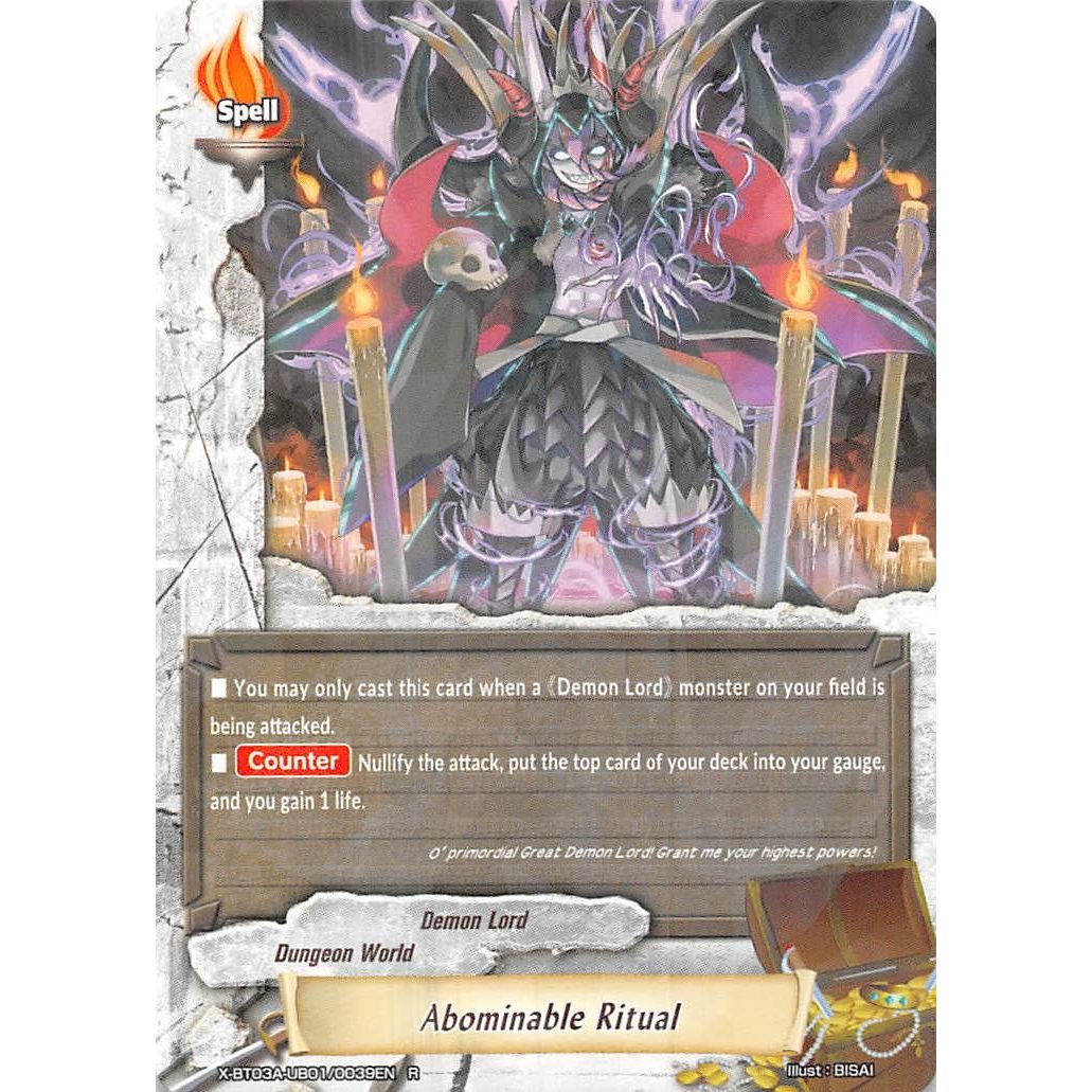 Image for Abominable Ritual (X-BT03A-UB01/0039EN) (X-BT03A) - Future Card BuddyFight