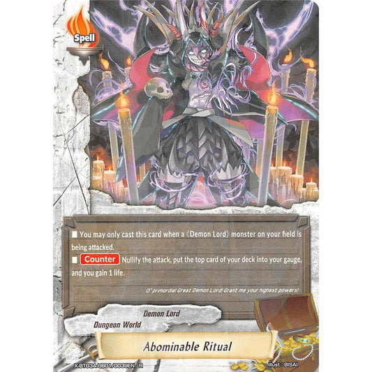 Image for Abominable Ritual (X-BT03A-UB01/0039EN) (X-BT03A) - Future Card BuddyFight