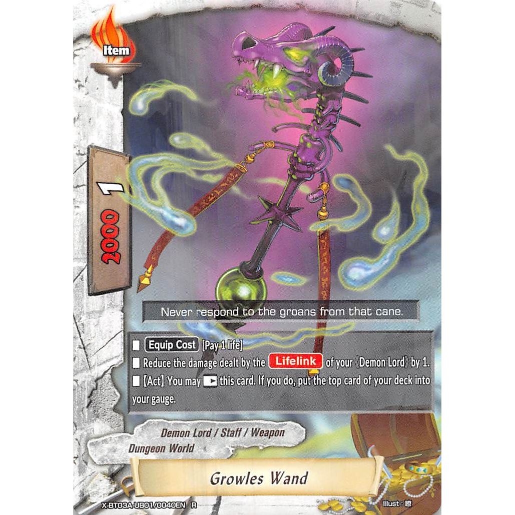 Image for Growles Wand (X-BT03A-UB01/0040EN) (X-BT03A) - Future Card BuddyFight