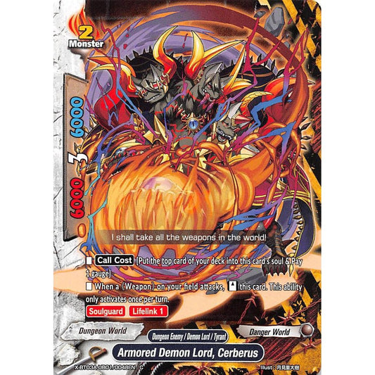 Image for Armored Demon Lord, Cerberus (X-BT03A-UB01/0048EN) (X-BT03A) - Future Card BuddyFight