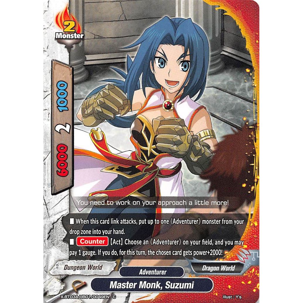 Image for Master Monk, Suzumi (X-BT03A-UB01/0049EN) (X-BT03A) - Future Card BuddyFight