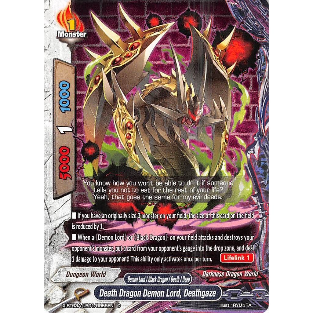 Image for Death Dragon Demon Lord, Deathgaze (X-BT03A-UB01/0055EN) (X-BT03A) - Future Card BuddyFight