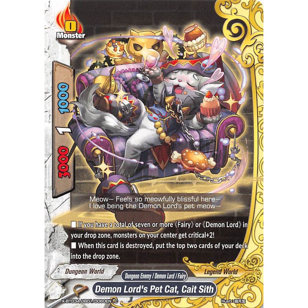 Image for Demon Lord's Pet Cat, Cait Sith (X-BT03A-UB01/0060EN) (X-BT03A) - Future Card BuddyFight