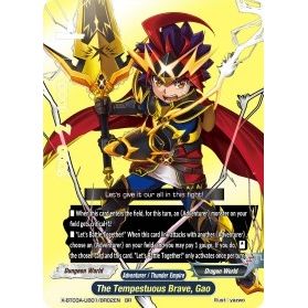 Image for The Tempestuous Brave, Gao (BR) (X-BT03A-UB01/BR02EN) (X-BT03A) - Future Card BuddyFight