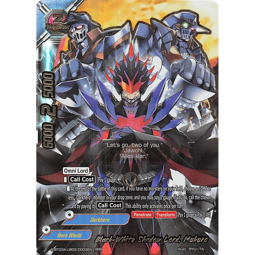 Image for Black-White Shadow Lord, Mukuro (X-BT03A-UB02/0003EN) (X-BT03A) - Future Card BuddyFight
