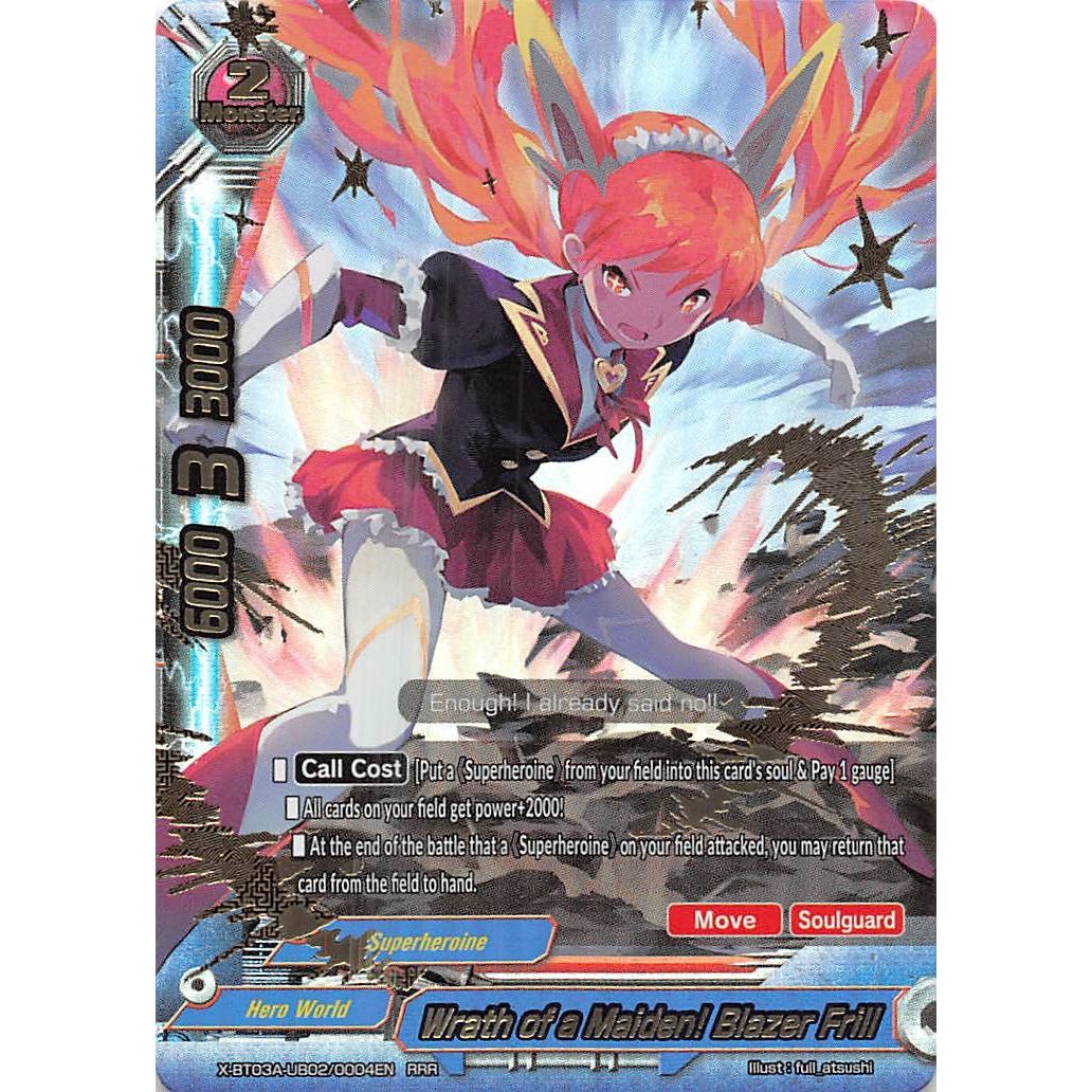 Image for Wrath of a Maiden! Blazer Frill (X-BT03A-UB02/0004EN) (X-BT03A) - Future Card BuddyFight