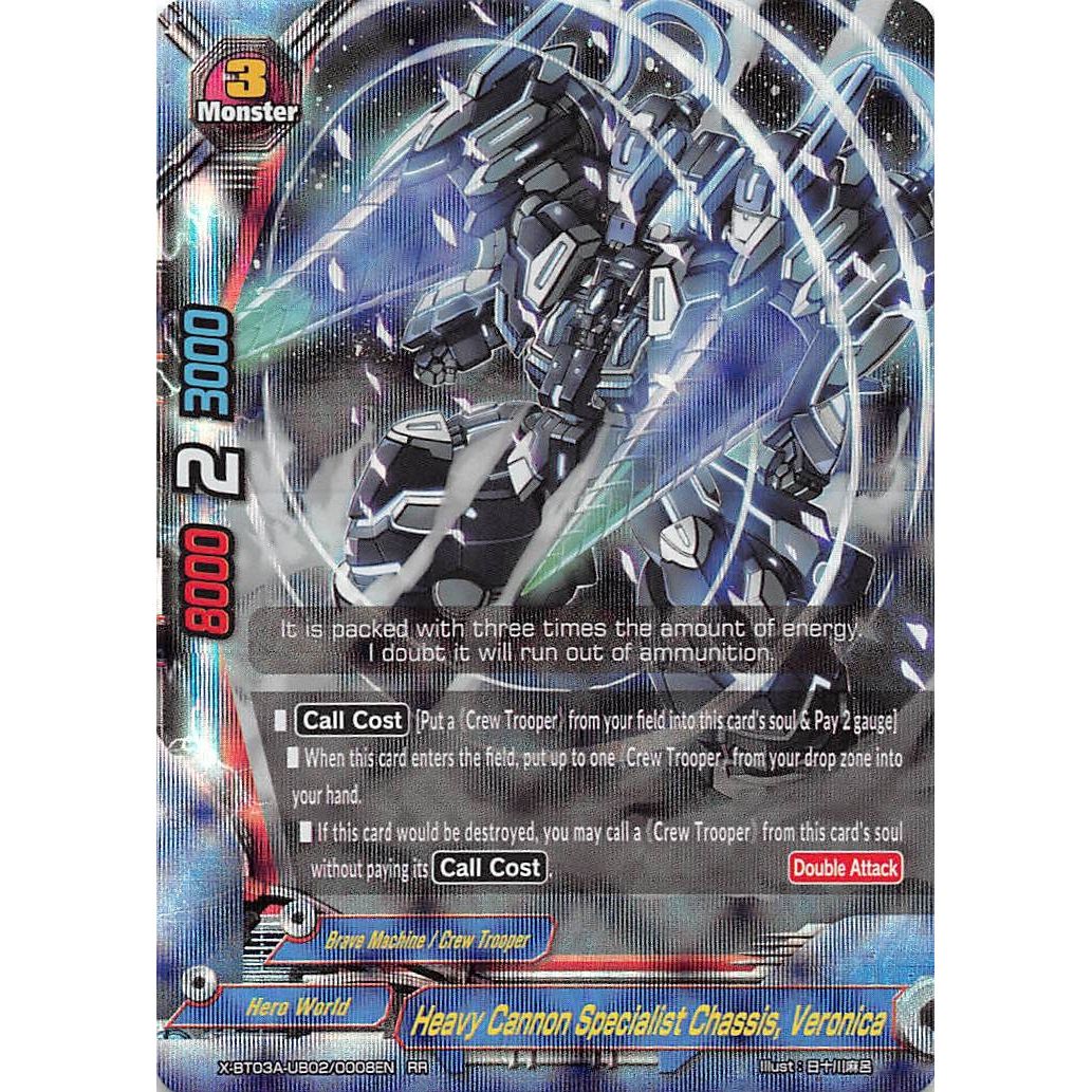 Image for Heavy Cannon Specialist Chassis, Veronica (X-BT03A-UB02/0008EN) (X-BT03A) - Future Card BuddyFight