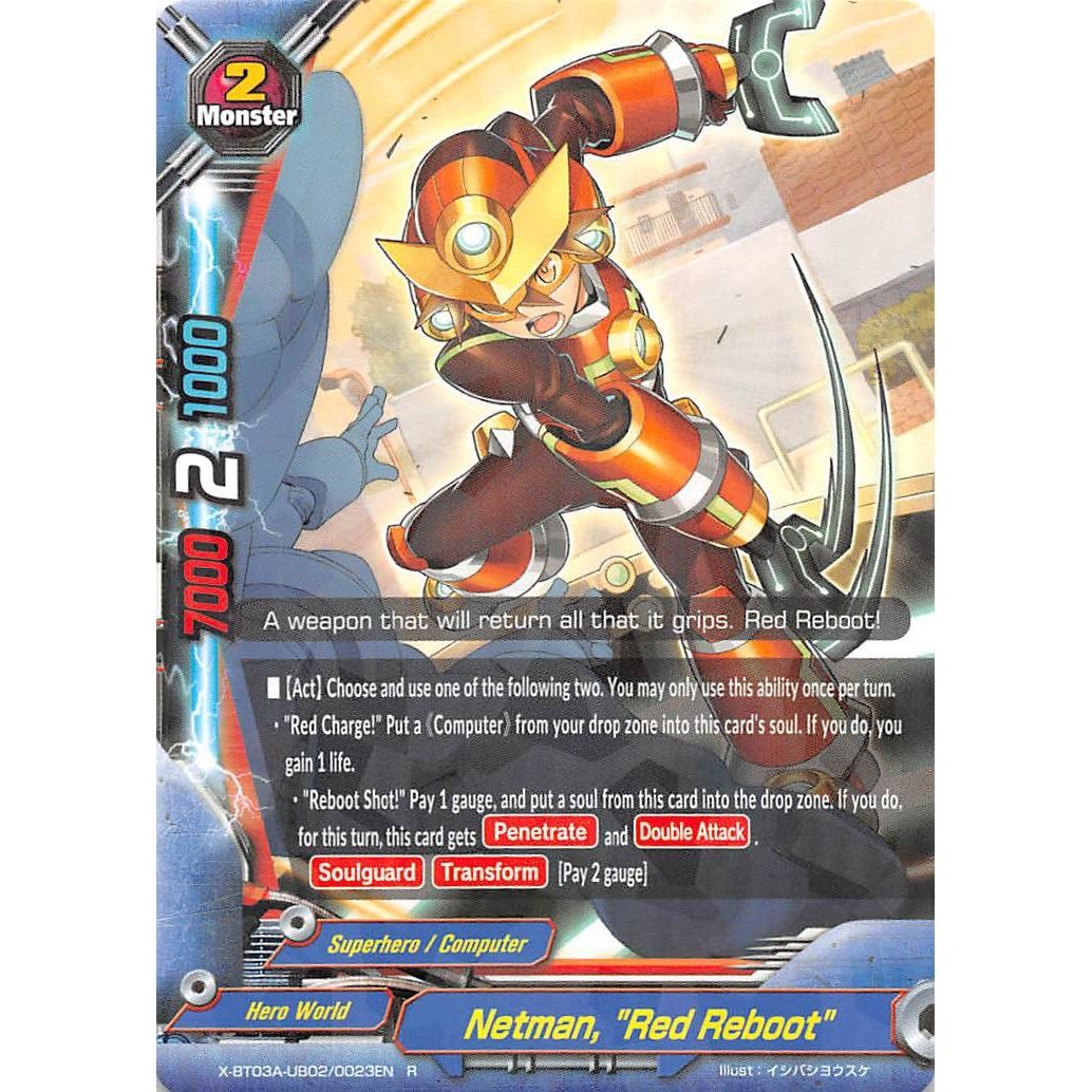 Image for Netman, "Red Reboot" (X-BT03A-UB02/0023EN) (X-BT03A) - Future Card BuddyFight