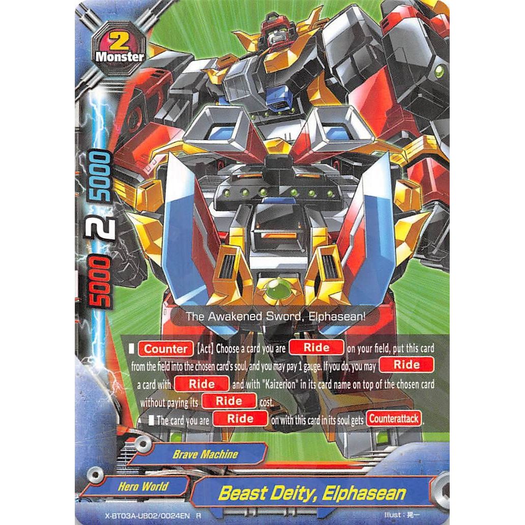 Image for Beast Deity, Elphasean (X-BT03A-UB02/0024EN) (X-BT03A) - Future Card BuddyFight