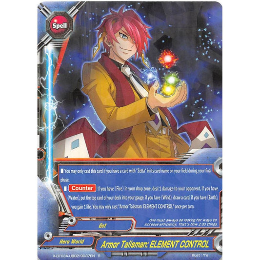 Image for Armor Talisman: ELEMENT CONTROL (X-BT03A-UB02/0037EN) (X-BT03A) - Future Card BuddyFight