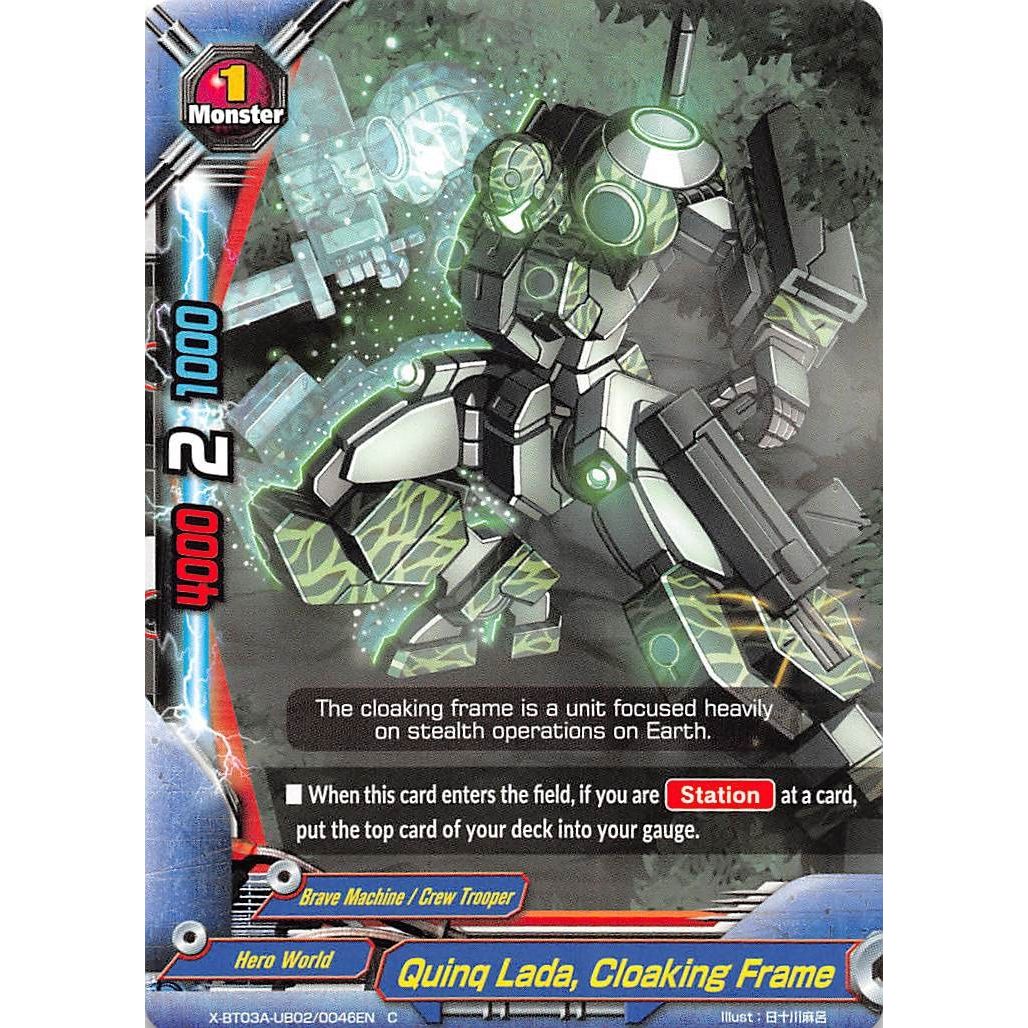Image for Quinq Lada, Cloaking Frame (X-BT03A-UB02/0046EN) (X-BT03A) - Future Card BuddyFight