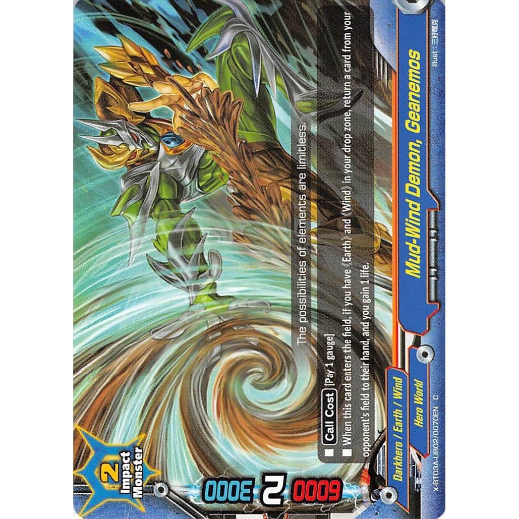 Image for Mud-Wind Demon, Geanemos (X-BT03A-UB02/0070EN) (X-BT03A) - Future Card BuddyFight