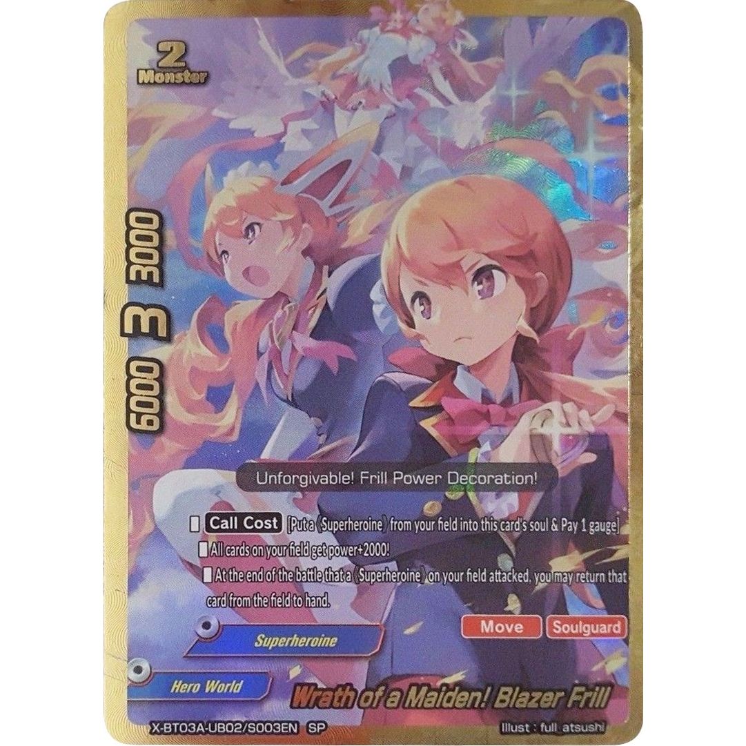 Image for Wrath of a Maiden! Blazer Frill (SP) (X-BT03A-UB02/S003EN) (X-BT03A) - Future Card BuddyFight