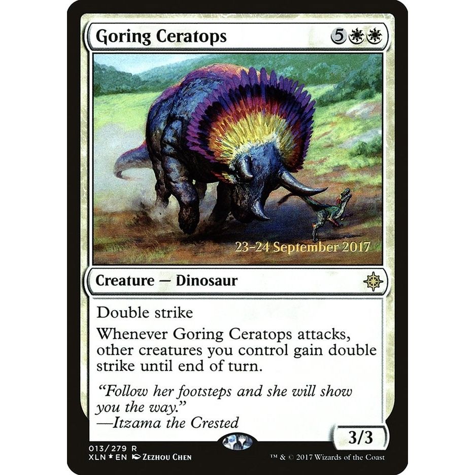 Image for Goring Ceratops (13) (PRE) - Magic: The Gathering