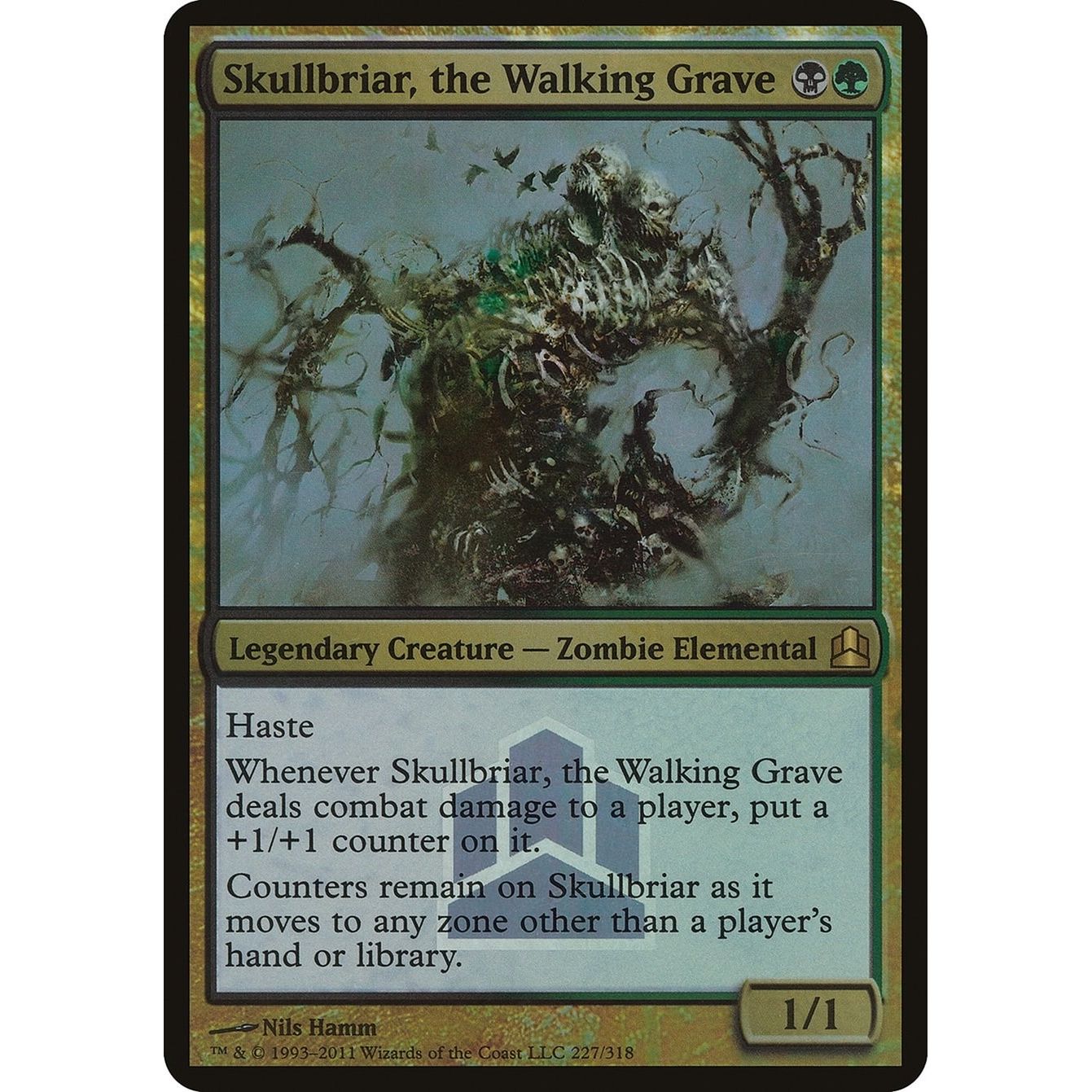 Image for Skullbriar, the Walking Grave (Commander Launch Promo) (227) (OVER) - Magic: The Gathering