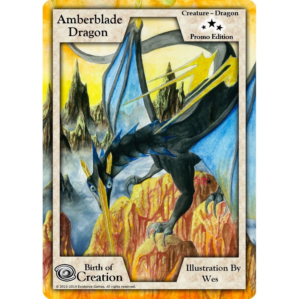 Image for Amberblade Dragon (Promo Edition) (PR) - Exodus TCG