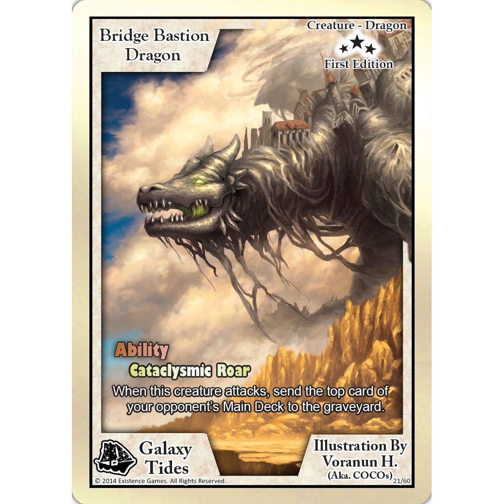 Image for Bridge Bastion Dragon (First Edition) (21) (GAT) - Exodus TCG