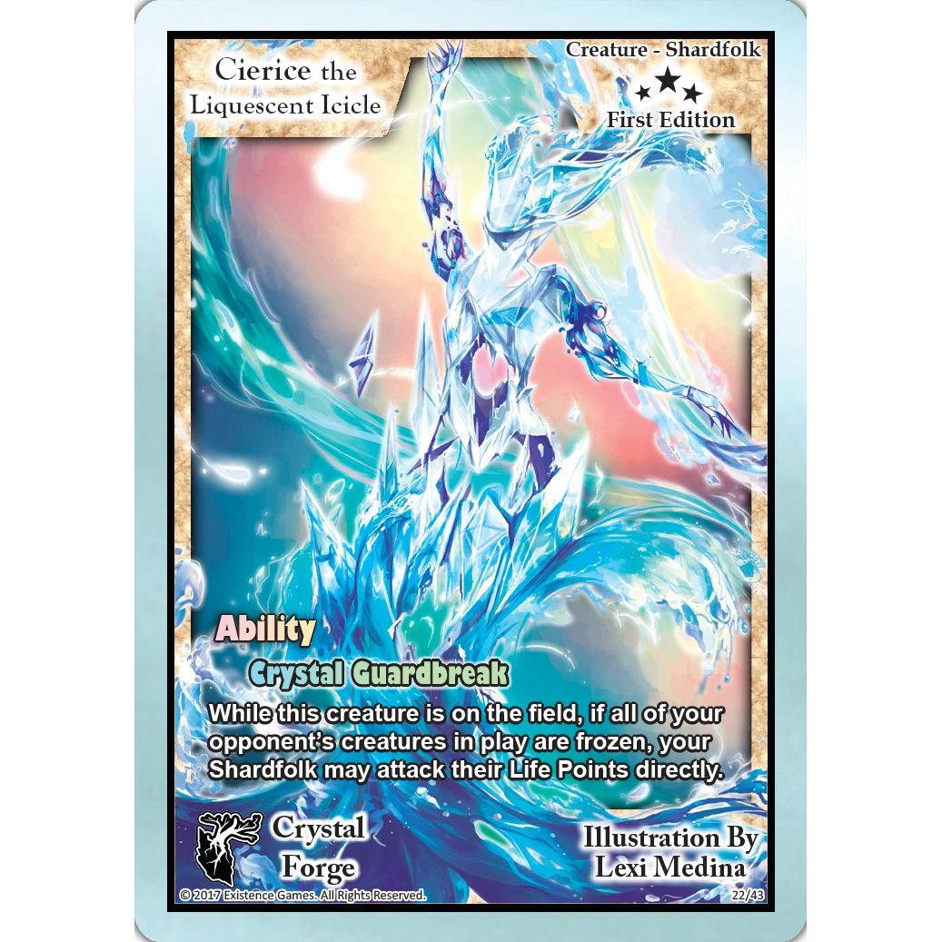 Image for Cierice the Liquescent Icicle (First Edition) (22) (CRF) - Exodus TCG